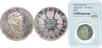 Austria 25 Schilling Austria Second Republic 1964 25 Schilling (Franz Grillparzer) Silver (.800) (Copper .200) Münze Österreich (36000) 13g NGC PF 62 -
