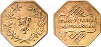 Norway Norway Kingdom ND Token - Christiania Steam Kitchen (Lion) Brass 6.09g AU Øverland 71.35 -
