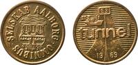Denmark Denmark Kingdom 1969 Token - Aalborg Omnibus Selskab, Tunnel Brass 1.9g UNC -