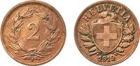 Switzerland 2 Rappen Switzerland Federal State 1919 B 2 Rappen (Wreath; bronze; light type) Bronze (95% copper, 4% tin, 1% zinc) Bern Mint (2000000) -