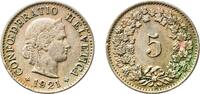 Switzerland 5 Rappen Switzerland Federal State 1921 B 5 Rappen (Libertas; copper-nickel) Copper-nickel (75% copper, 25% nickel, non-magnetic) Bern Mi -