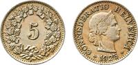 Switzerland 5 Rappen Switzerland Federal State 1925 B 5 Rappen (Libertas; copper-nickel) Copper-nickel (75% copper, 25% nickel, non-magnetic) Bern Mi -