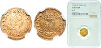 Spain ½ Escudo Spain Kingdom 1756 M JB ½ Escudo - Fernando VI (Madrid,2nd type) Gold (.917) Madrid Mint 1.7g NGC XF Cal 253 -