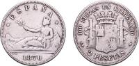 Spain 2 Pesetas 1870 *1?-70 SNM Royal Mint of Sp Spain Provisional Gover... 19.36 US$  +  16.42 US$ shipping