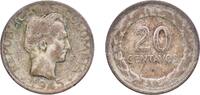 Colombia 20 Centavos Colombia Republic 1945 B 20 Centavos Silver (.500) Casa de Moneda de Colombia Mint (1675000) 5g VF KM 208 Restrepo 389 Hernánde -