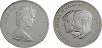 Great Britain 25 New Pence United Kingdom Elizabeth II 1981 25 New Pence Royal Wedding -