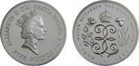 Great Britain 5 pounds United Kingdom Elizabeth II 1990 5 pounds 90th anniversary of the birth of the Queen Mother -