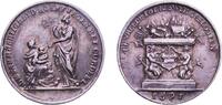Netherlands Netherlands Dutch Republic 1697 Medal - Peace of Ryswick Wonderful patina Silver 2.86g AU -
