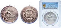 Germany Germany Weimar Republic 1924 Medal -Shooting Festival Gotha Ag Matte Silver PCGS AU 58 -