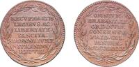 Austrian Netherlands Austrian Netherlands 1790 Token - The return of freedom in Brabant Copper 11.93g AU Feu 14171 -