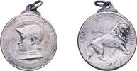 Belgium Belgium Kingdom 1914 Medal - Resistance of Liege, Waelhem and Nieuport Silver plated copper 9.02g AU Lefebure 92 -