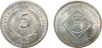 Colombia 5 Pesos Colombia Republic 1968 B 5 Pesos (Int. Eucharistic Congress) Copper-nickel Casa de Moneda de Colombia Mint (660000) 14.97g UNC -