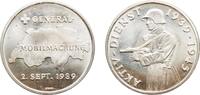 Switzerland Switzerland Federal State ND Medal - Active Duty during the Second World War Original luster Silver (.900) 14.97g UNC -