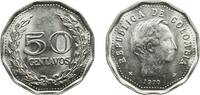 1970 Casa de Moneda de Colombia Colombia Republic 1970 50 Centavos Nickel clad steel (90% steel, 10% nickel) Casa de Moneda de Colombia Mint (309...
