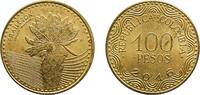 Colombia 100 Pesos Colombia Republic 2016 100 Pesos Brass plated steel Leningrad Mint (449300000) 3.29g UNC KM 296 Hernández 651 Restrepo 445A -