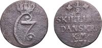 Denmark ½ Skilling Denmark Kingdom 1771 ½ Skilling Dansk - Christian VII Copper (235776) 4.47g VF KM 615 -