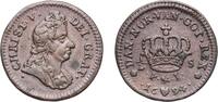 Denmark ½ Skilling Denmark Kingdom 1694 ½ Skilling - Christian V Copper 4.2g AU KM 421 -