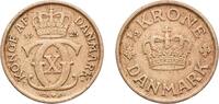 Denmark 2 Kroner Denmark Kingdom 1925 HCN♥GJ 2 Kroner - Christian X Aluminium bronze Royal Danish Mint (Den Kongelige Mønt) (3248000) 2.99g XF KM -