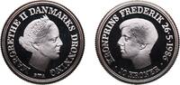Denmark 10 Kroner Denmark Kingdom 1986 R;A 10 Kroner - Margrethe II (Crown Prince's Birthday) Silver (.800) Royal Danish Mint (Den Kongelige Mønt) -