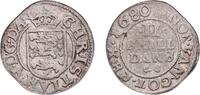 Denmark 2 Skilling Denmark Kingdom 1680 2 Skilling Dansk - Christian V Billon (.281 silver) Copenhagen Mint 1.07g XF KM 358 -