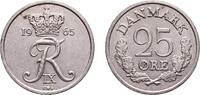 Denmark 25 Øre Denmark Kingdom 1965 C♥S 25 Øre - Frederik IX Copper-nickel (75% Copper, 25% Nickel) Copenhagen Mint (13492443) 4.49g AU KM 850 -