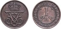 Denmark 1 Øre Denmark Kingdom 1912 VBP;GJ 1 Øre - Frederik VIII Bronze Copenhagen Mint (3006000) 2g XF KM 804 DNF 1.3 -