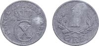 Denmark 1 Øre Denmark Kingdom 1942 N;S 1 Øre - Christian X (German Occupation) Zinc Copenhagen Mint (6997000) 1.58g VF KM 832 Schön 45a DNF 1 -