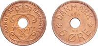 Denmark 5 Øre Denmark Kingdom 1940 ♥N;GJ 5 Øre - Christian X Bronze (95% Copper, 4% Tin, 1% Zinc) Copenhagen Mint (2735000) 7.72g UNC KM 828.2 -