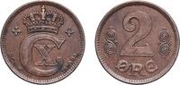 Denmark 2 Øre Denmark Kingdom 1920 HCN♥GJ 2 Øre - Christian X Bronze Royal Danish Mint (Den Kongelige Mønt) (2528000) 4g AU KM 813.2 DNF 2.7 -