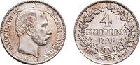 Denmark 4 Skilling rigsmont Denmark Kingdom 1871 ♔ CS 4 Skilling Rigsmont - Christian IX Billon (.250 silver) Royal Danish Mint (Den Kongelige Mønt) 1.8g UN -