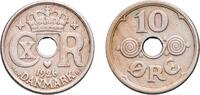 Denmark 10 Øre Denmark Kingdom 1926 HCN;GJ 10 Øre - Christian X Copper-nickel (75% copper, 25% nickel) Copenhagen Mint (4107000) 2.97g XF KM 82 -