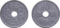 Denmark 10 Øre Denmark Kingdom 1944 N;GJ 10 Øre - Christian X (German Occupation) Zinc Copenhagen Mint (7994000) 2.53g UNC KM 822.2a Schön 38a -