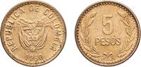 Colombia 5 Pesos Colombia Republic 1990 5 Pesos Aluminium bronze (92% Copper, 6% Aluminium, 2% Nickel) Fábrica de Moneda de Ibagué Mint (10070000 -