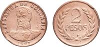 Colombia 2 Pesos Colombia Republic 1977 2 Pesos Copper-nickel (92% Copper, 8% Nickel) Casa de Moneda de Colombia Mint (76661000) 7.64g VF KM 263 -