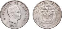 Colombia 50 Centavos Colombia Republic 1922 50 Centavos Silver (.900) (Copper .100) Philadelphia Mint (3000000) 12.37g VF KM 274 Restrepo 416 -