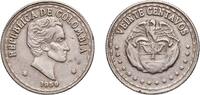 Colombia 20 Centavos Colombia Republic 1959 20 Centavos Copper-nickel (75% Copper, 25% Nickel) Bogota Mint (44779000) 5g XF KM 215.1 -