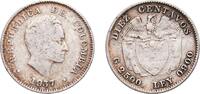 1937 Heaton and Sons / The Mint Colombia Republic 1937 10 Centavos Silver (.900) Heaton and Sons / The Mint Birmingham Limited 2.29g F KM 196 Her...