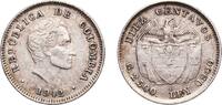 Colombia 10 Centavos Colombia Republic 1942 B 10 Centavos Silver (.900) Bogota Mint 2.56g XF KM 196 Hernández 402-410 Restrepo 377 -