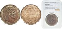 Denmark 2 Rigsdaler / 12 Rigsdaler courant Denmark Danish Territory 1855 ♔ 2 Rigsdaler - Frederik VII Silver (.875) Royal Danish Mint (Den Kongelige Mønt) 28.89g NGC AU KM -