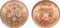 Ghana 1 Pesewa Ghana Republic 1967 1 Pesewa Bronze (97% Copper, 0.5% Tin, 2.5% Zinc) Royal Mint (Tower Hill) (62500000) 5.82g UNC KM 13 Schön -