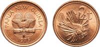 Papua New Guinea 2 Toea Papua New Guinea Constitutional Monarchy 1975 2 Toea - Elizabeth II Bronze (97% Copper, 0.5% Tin, 2.5% Zinc) Royal Mint (1140000 -