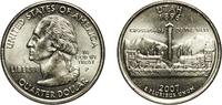 United States ¼ Dollar United States Federal republic 2007 P ¼ Dollar Washington Quarter (Utah) Copper-nickel clad copper Denver Mint (255000000) 5.7 -