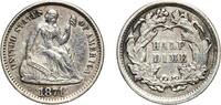 United States Half Dime United States Federal republic 1871 ½ Dime - Seated Liberty Half Dime (obverse legend) Silver (.900) (.100 copper) Philadelphi -