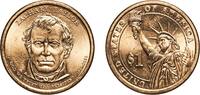 United States 1 Dollar United States Federal republic 2009 D 1 Dollar (Zachary Taylor) Manganese brass clad copper Denver Mint (36680000) 8.05g UNC PCG -