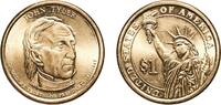 United States 1 Dollar United States Federal republic 2009 D 1 Dollar (John Tyler) Manganese brass clad copper Denver Mint (43540000) 7.95g UNC PCGS 40 -