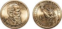United States 1 Dollar United States Federal republic 2011 P 1 Dollar (Rutherford B. Hayes) Manganese brass clad copper Philadelphia Mint (37660000) 8g -