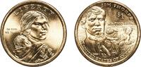 United States 1 Dollar United States Federal republic 2018 P 1 Dollar Native American Dollar (Jim Thorpe) Manganese brass clad copper Philadelphia Mi -