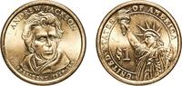 United States 1 Dollar United States Federal republic 2008 D 1 Dollar (Andrew Jackson) Manganese brass clad copper Denver Mint (61070000) 8g UNC PCGS 3 -