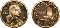 United States 1 Dollar United States Federal republic 2004 S 1 Dollar Sacagawea Dollar Manganese brass clad copper (Cladding: 77% Copper, 12% Zinc, 7 -
