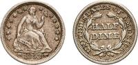 United States 5 Cents United States Federal republic 1853 ½ Dime Seated Liberty Half Dime (arrows at date) Silver (.900) (.100 copper) Philadelphia -